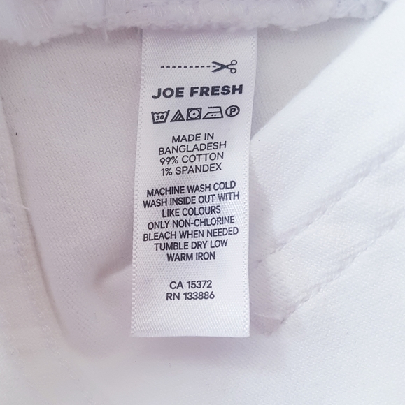 JOE FRESH White Slim Fit Raw Hem Denim Jeans - Picture 5 of 8